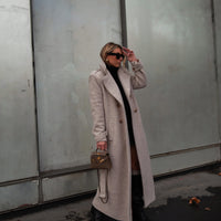 BROOKLYN manteau beige version longue