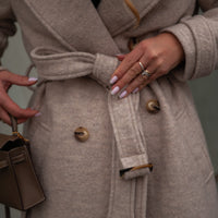 BROOKLYN manteau beige version longue