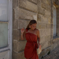 ALERIA robe terracotta