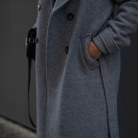 BROOKLYN manteau gris clair version courte