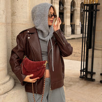 HAMILTON veste perfecto burgundi choco