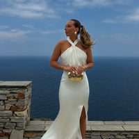 MALENGA robe longue blanche