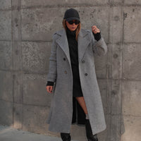 BROOKLYN manteau gris clair version courte