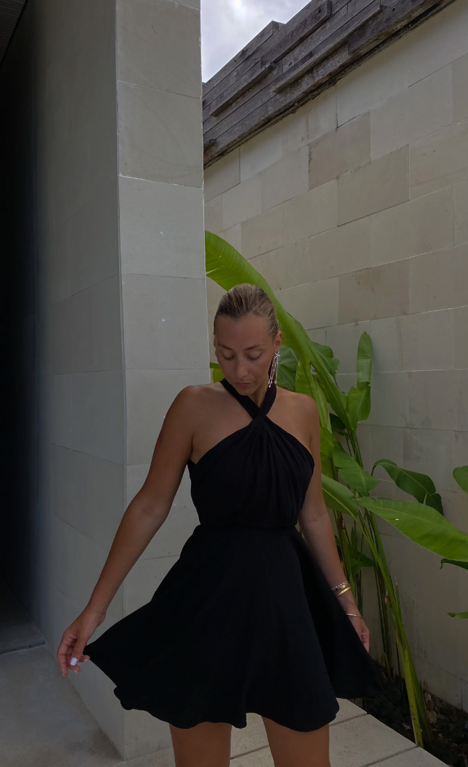 MALENGA robe noire – Jaspe by Diane - Main Image