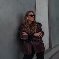 HAMILTON veste perfecto burgundi choco