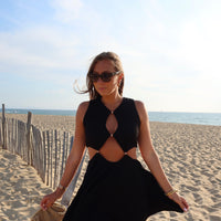 EGINE robe patineuse noire