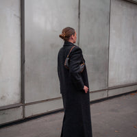 CLYDE manteau anthracite laine