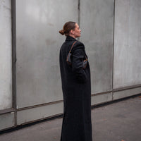 CLYDE manteau anthracite laine