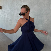 MALENGA robe navy twill mat