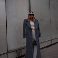 CLYDE manteau gris foncé laine