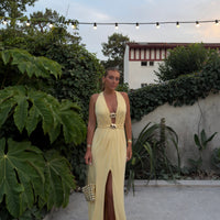 EUBEE robe jaune