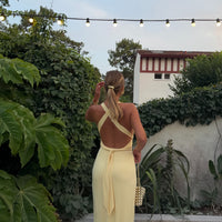 EUBEE robe jaune
