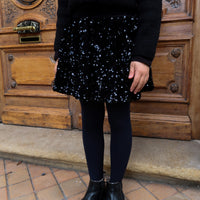 HARLEM jupette sequin noire