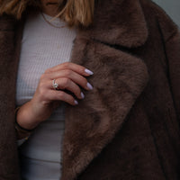 CHESTER manteau châtain