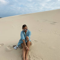 short ROSEBAY rayure blanc & vert