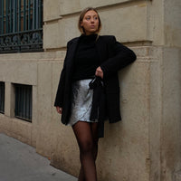 NOOSA robe argent & noire