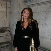 NOOSA robe noire & or