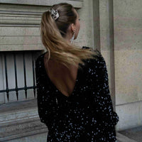 BELLAGIO robe sequin noire