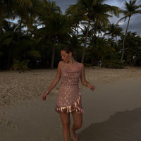 Top TOUBANA sequin poudre