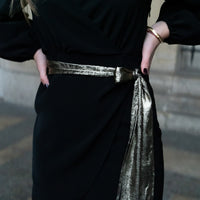 NOOSA robe noire & or