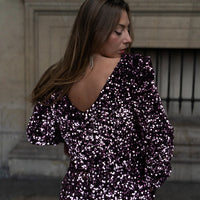 ARCHIVES blouse sequin rose