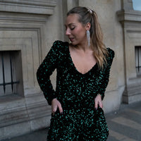 VEGAS short sequin vert