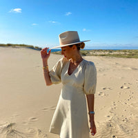 robe dos nu MANLY beige