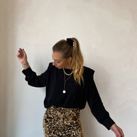 MONTAIGNE jupe sequin or