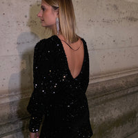 BELLAGIO robe sequin noire