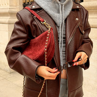 HAMILTON veste perfecto burgundi choco