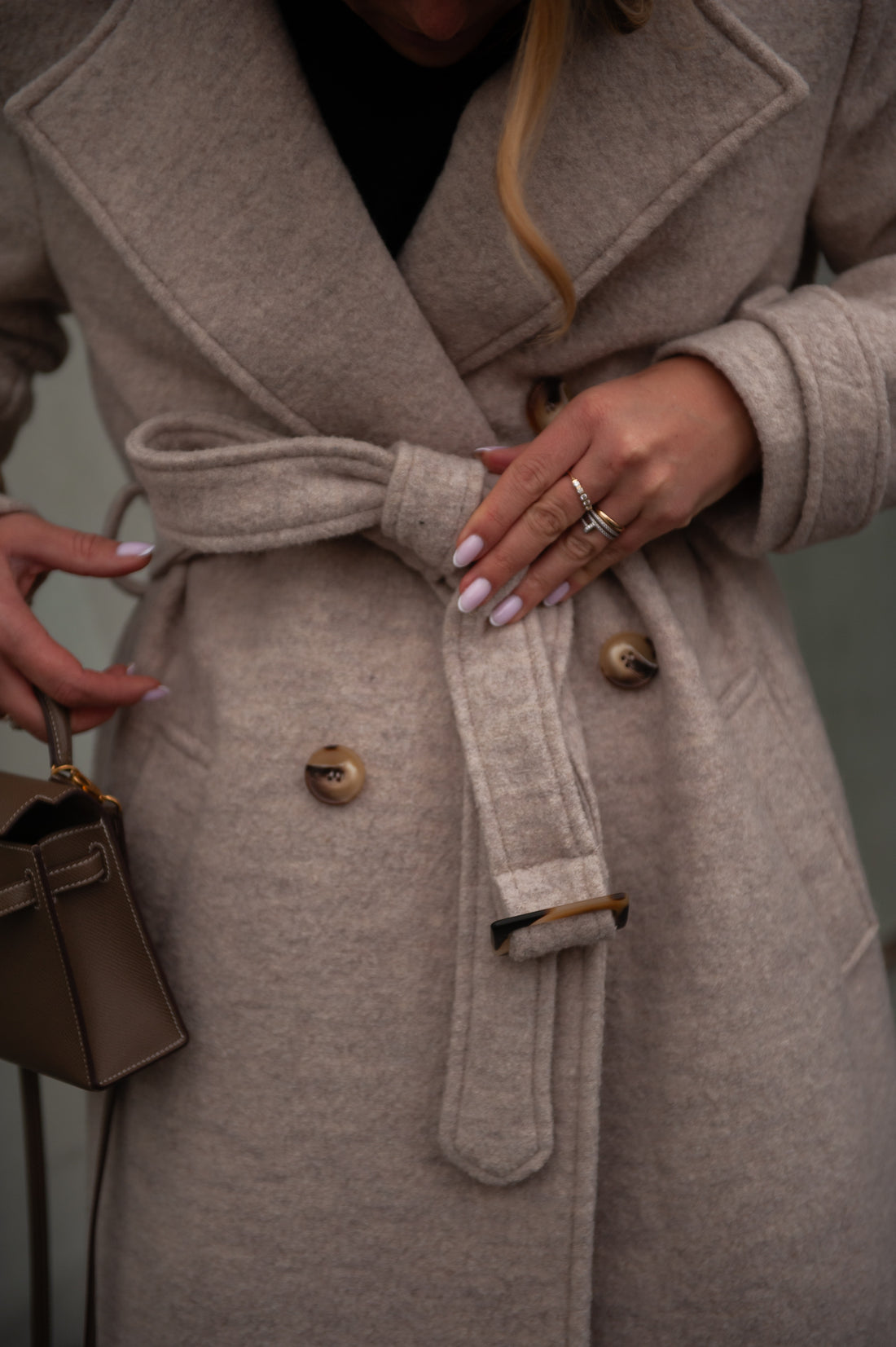 BROOKLYN manteau beige version longue