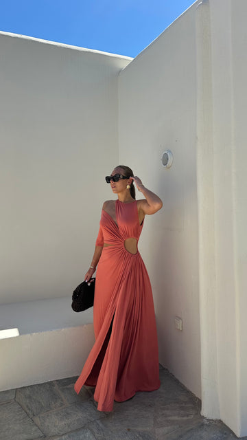 MILOS robe terracotta