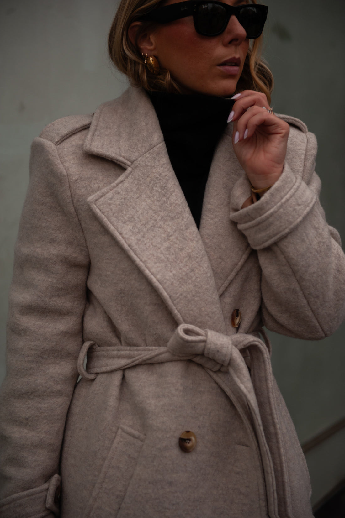 BROOKLYN manteau beige version longue