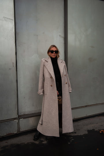 BROOKLYN manteau beige version longue
