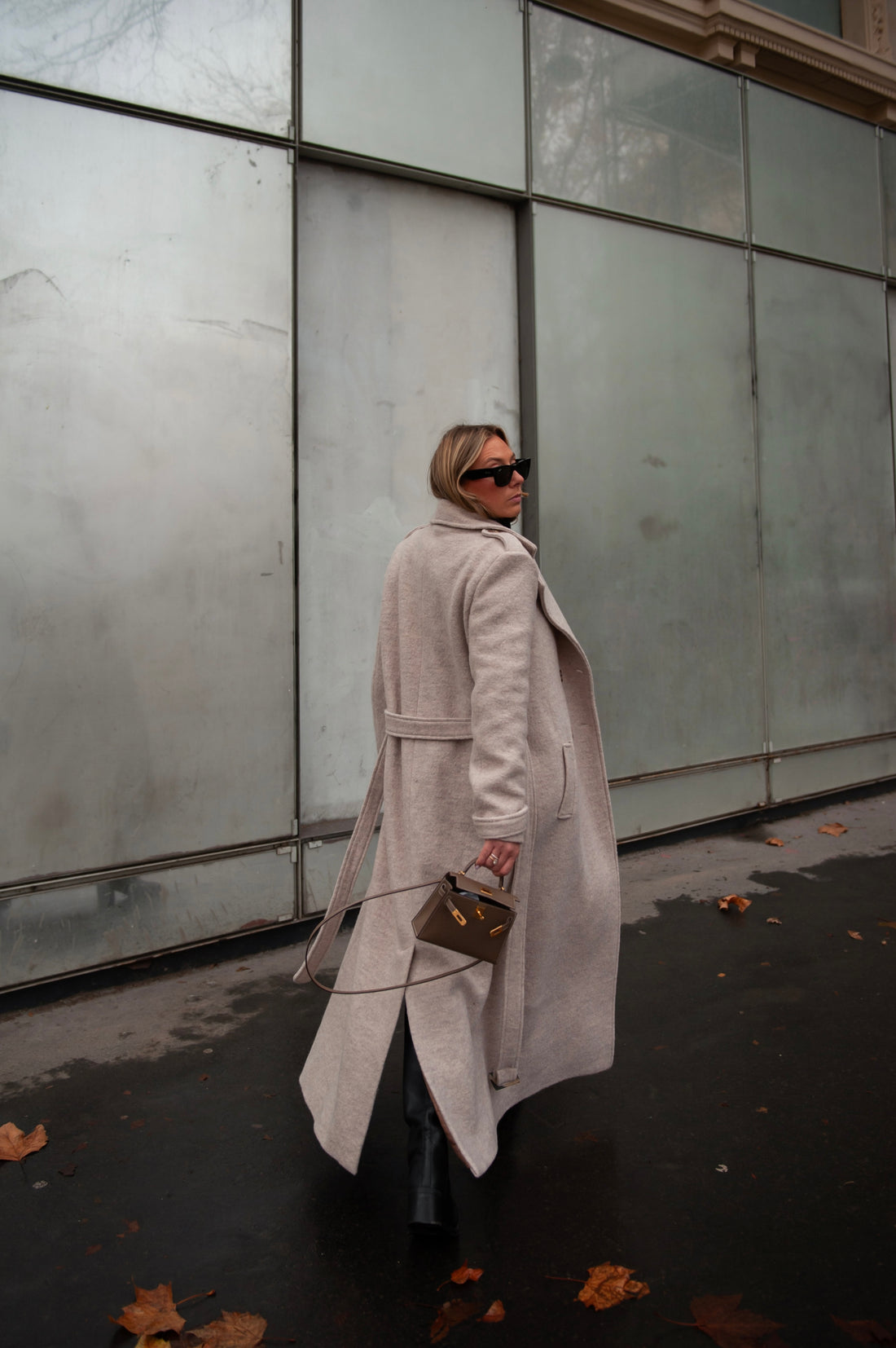 BROOKLYN manteau beige version longue