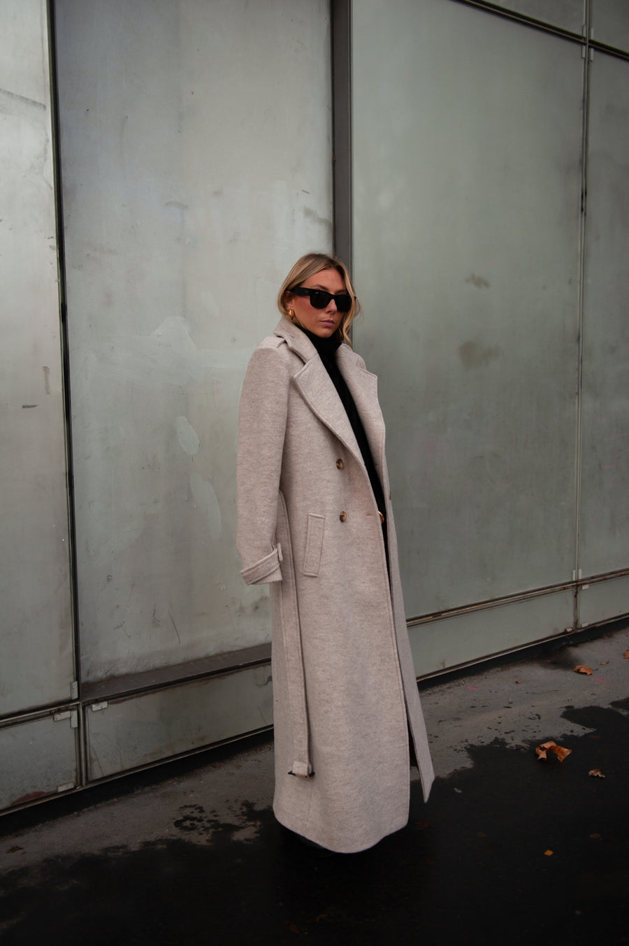 BROOKLYN manteau beige version longue