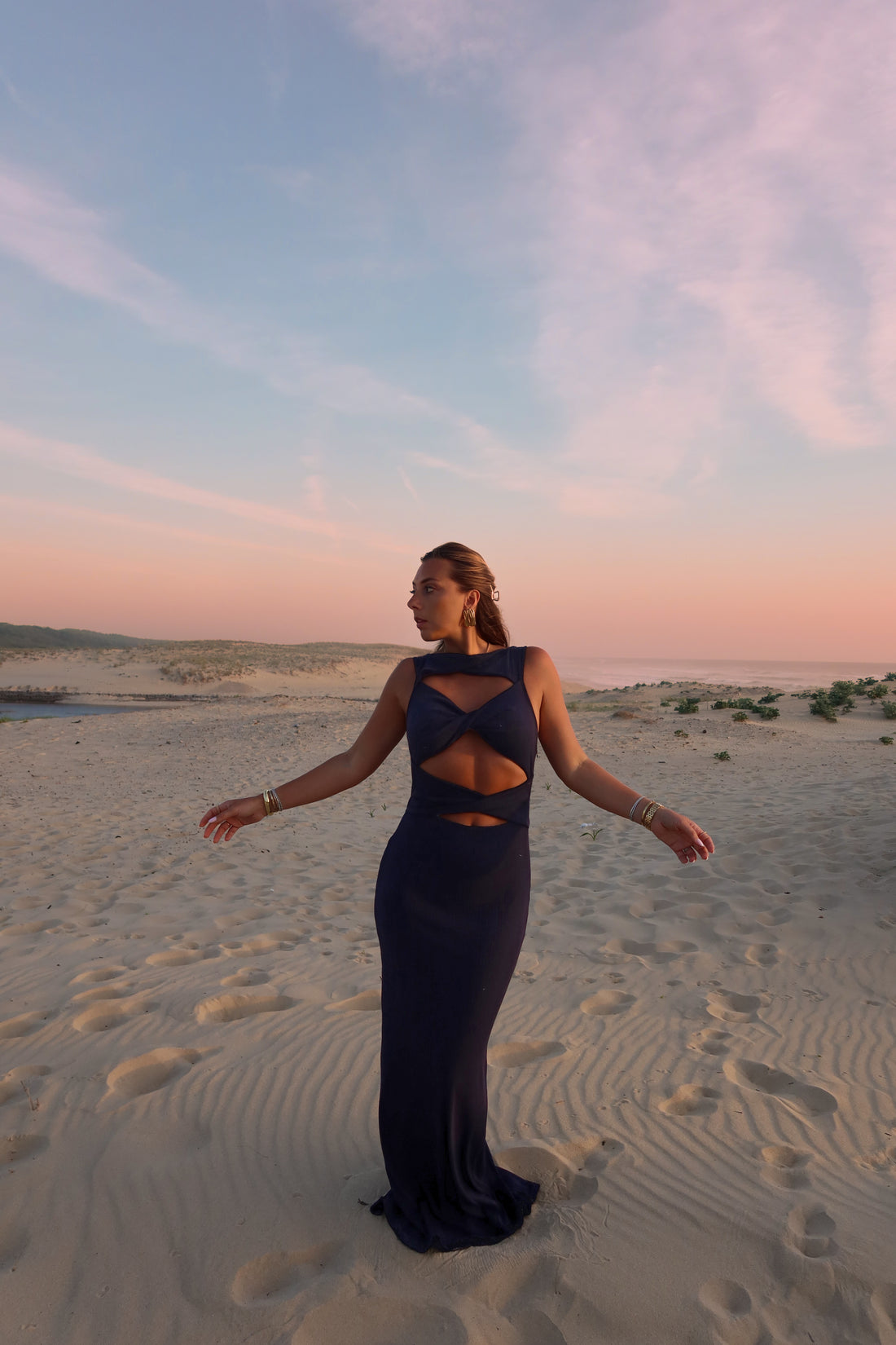 IKARIA robe navy