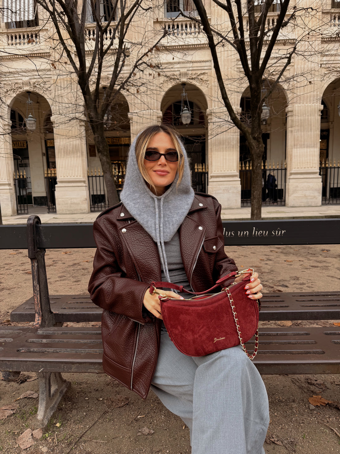 HAMILTON veste perfecto burgundi choco