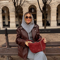 HAMILTON veste perfecto burgundi choco