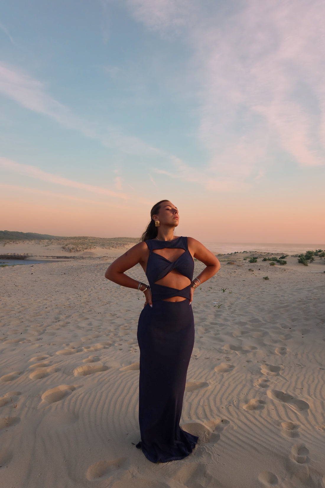 IKARIA robe navy