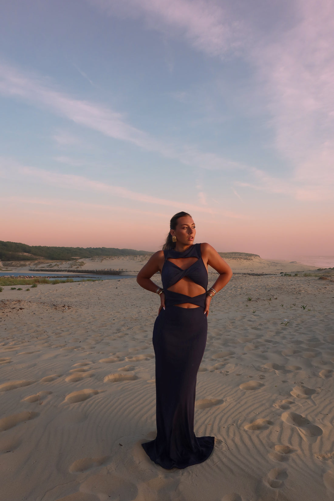 IKARIA robe navy