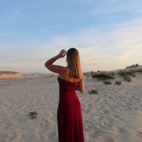 KOS robe burgundi