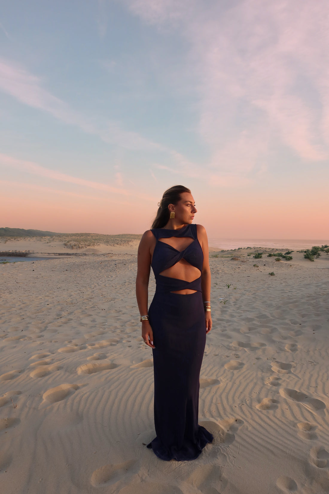 IKARIA robe navy