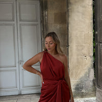 ALERIA robe terracotta