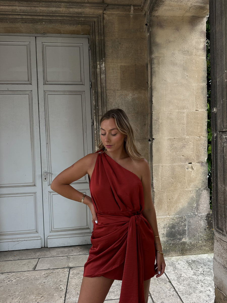 ALERIA robe terracotta