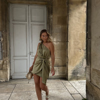 ALERIA robe olive