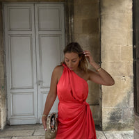 ALERIA robe corail