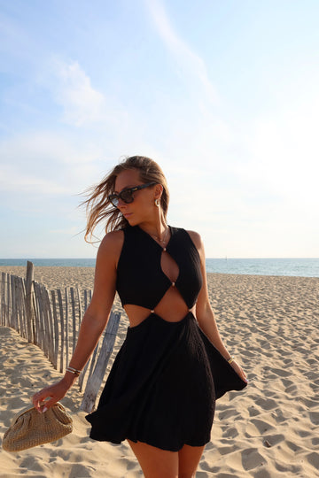 EGINE robe patineuse noire