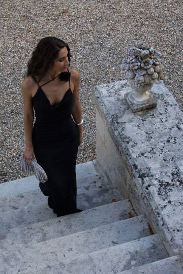 FIGARI robe longue noire