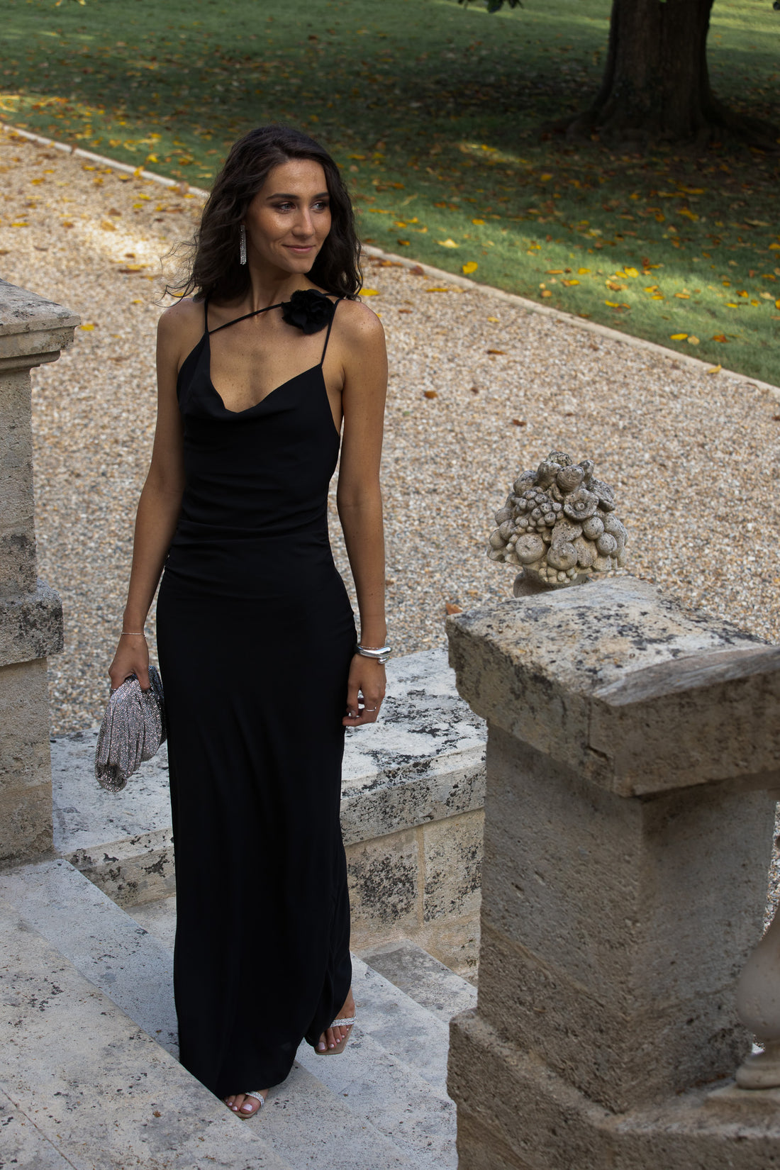 FIGARI robe longue noire